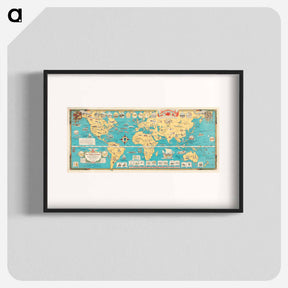 アートポスター-Mercator Map of the World United
 - ボストン公共図書館 Poster.