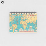 アートメモ帳-Mercator Map of the World United
 - ボストン公共図書館 Memo.