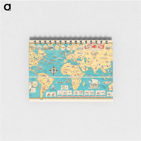 アートメモ帳-Mercator Map of the World United
 - ボストン公共図書館 Memo.