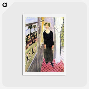 アートポストカード-Woman by the Window - アンリ マティス Postcard.