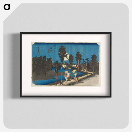 アートポスター-Numazu: Twilight Picture
 - 歌川 広重 Poster.