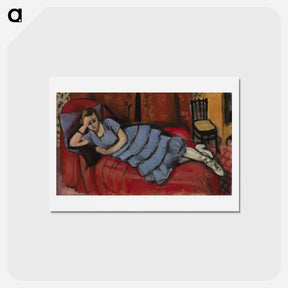 アートポストカード-The Red Sofa (Le Canapé Rouge) - アンリ マティス Postcard.