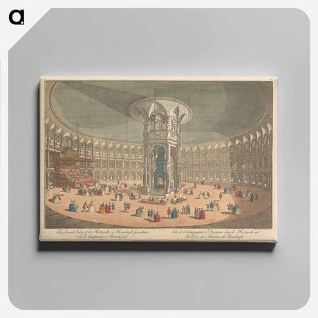 アートパネル-The Inside View of the Rotunda in Renelagh Gardens with the Company at Breakfast
 - イェール大学アートギャラリー Canvas.