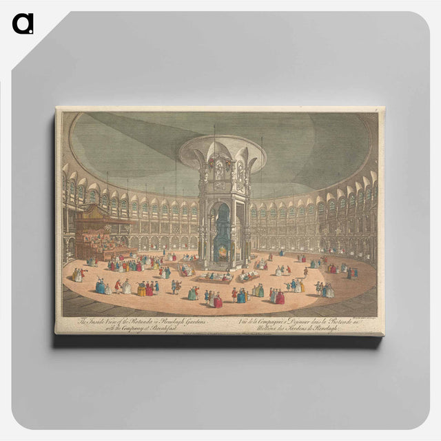 アートパネル-The Inside View of the Rotunda in Renelagh Gardens with the Company at Breakfast
 - イェール大学アートギャラリー Canvas.