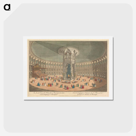 アートポストカード-The Inside View of the Rotunda in Renelagh Gardens with the Company at Breakfast
 - イェール大学アートギャラリー Postcard.