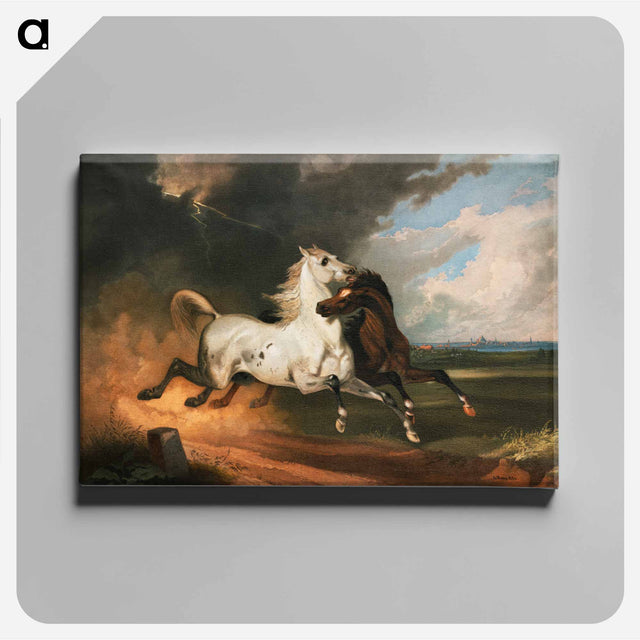 アートパネル-Horses in a Storm
 - ボストン公共図書館 Canvas.