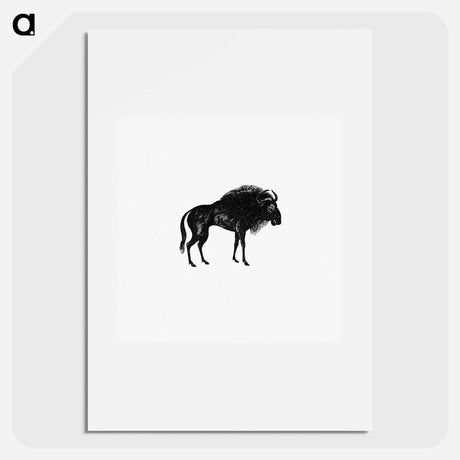 アートポスター-Wildebeest
 - 大英図書館 Poster.