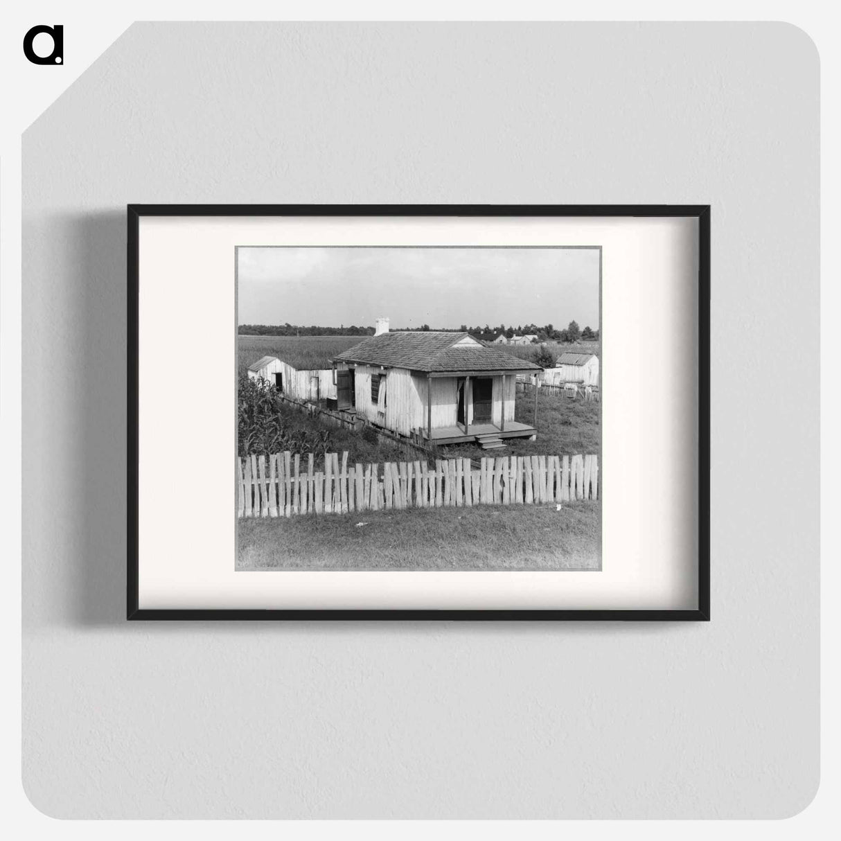 Cabin of sugarcane workers - Dorothea Lange Poster.