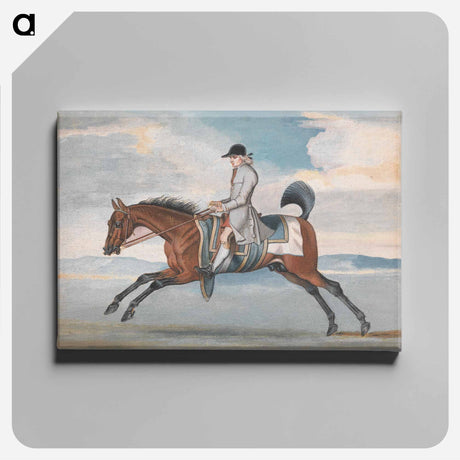 アートパネル-Racehorse at Exercise, Ridden by a Training-Groom
 - イェール大学アートギャラリー Canvas.
