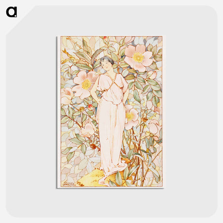 アートポストカード-Elegant Floral
 - ボストン公共図書館 Postcard.