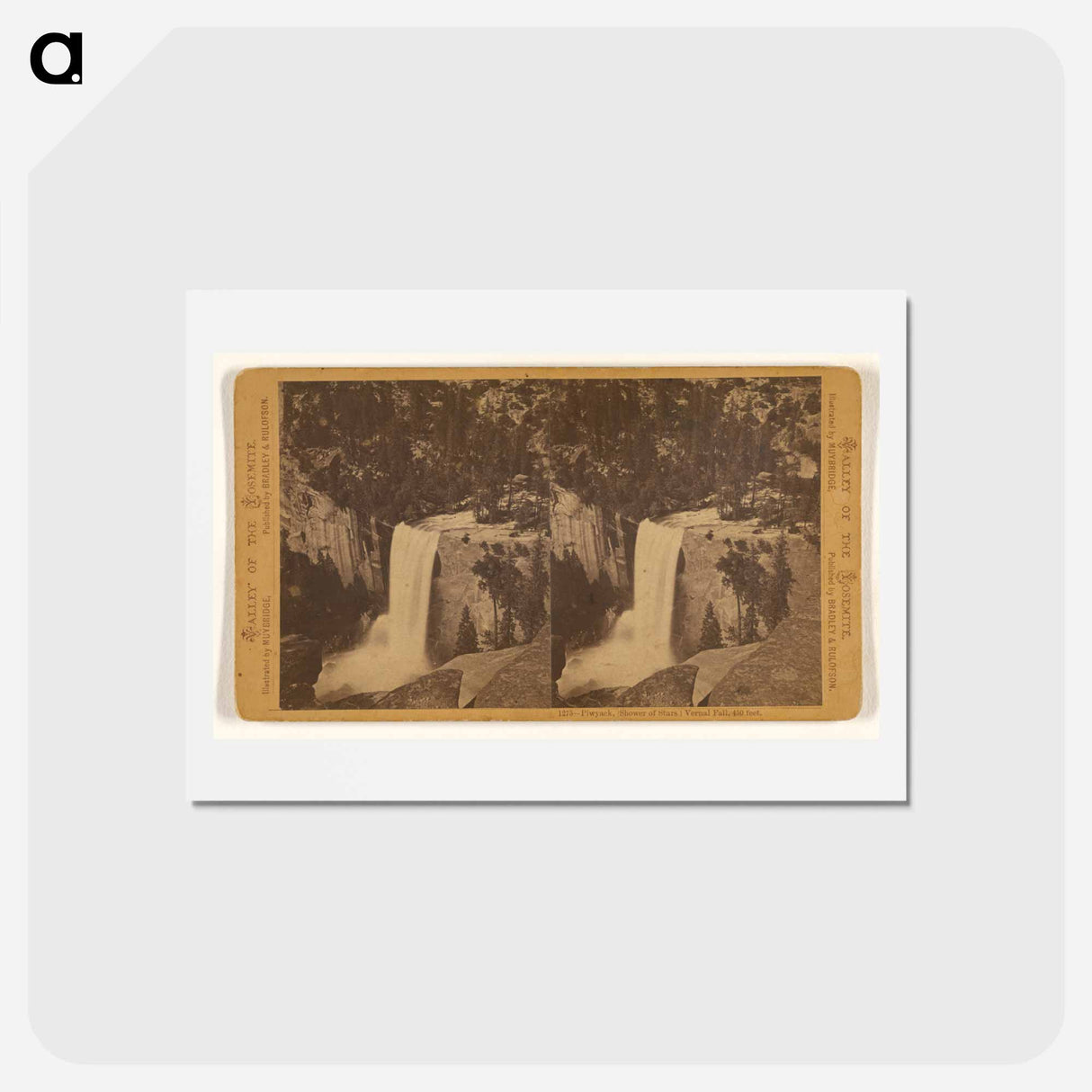 アートポストカード-Piwyack, (Shower of Stars) Vernal Fall, 450 Feet
 - エドワード マイブリッジ Postcard.