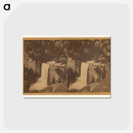 アートポストカード-Piwyack, (Shower of Stars) Vernal Fall, 450 Feet
 - エドワード マイブリッジ Postcard.