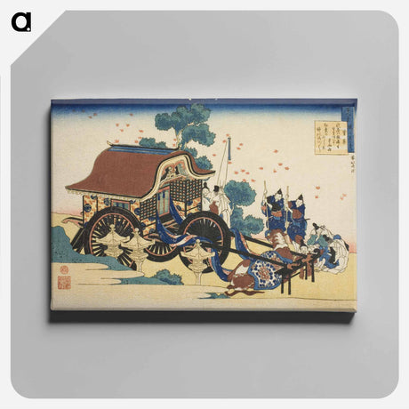 アートパネル-One Hundred Poems Explained by the Nurse (Hyakunin isshu uba ga etoki) - 葛飾 北斎 Canvas.