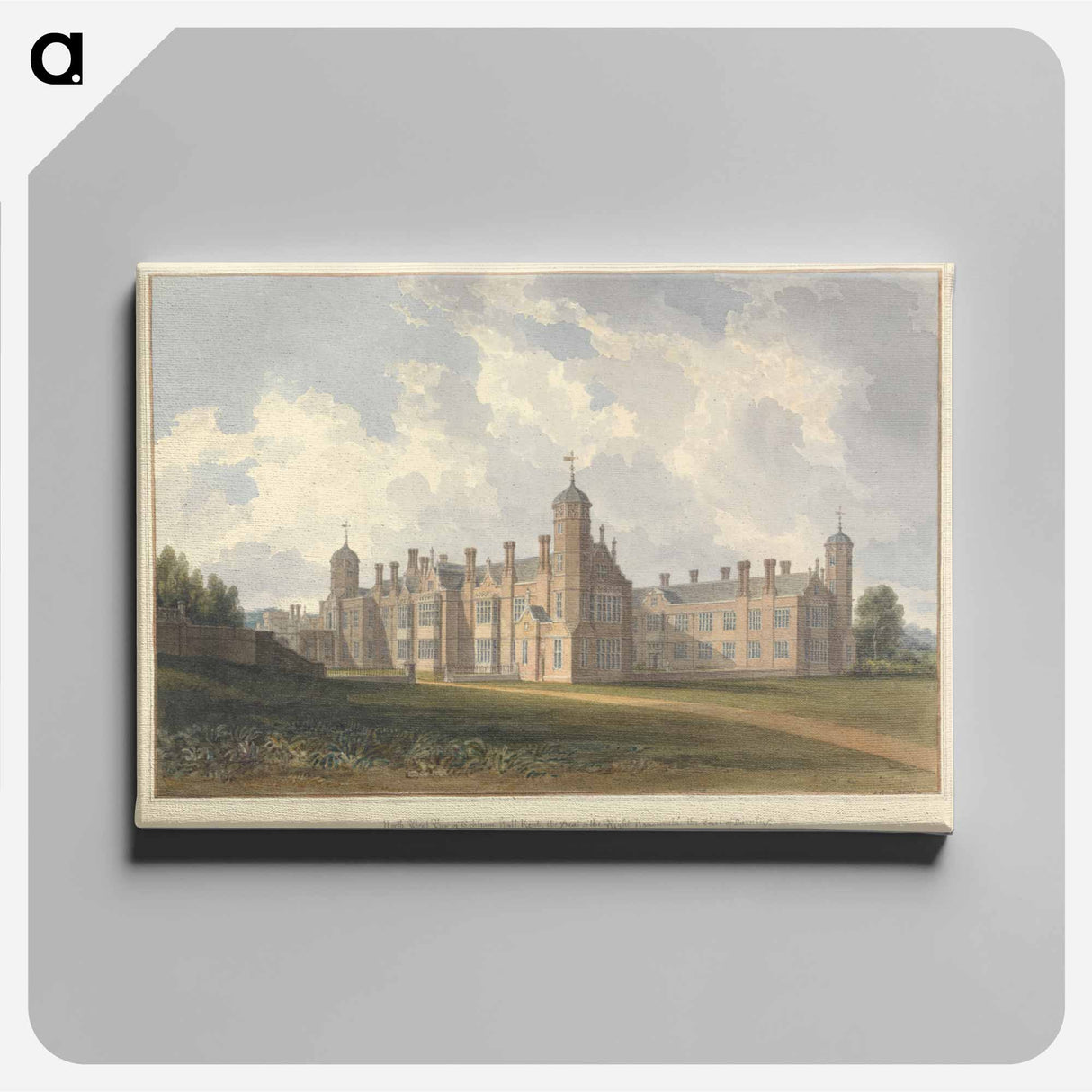 アートパネル-North West View of Cobham hall, Kent, the Seat of the Right honourable the Earl of Darnley
 - イェール大学アートギャラリー Canvas.