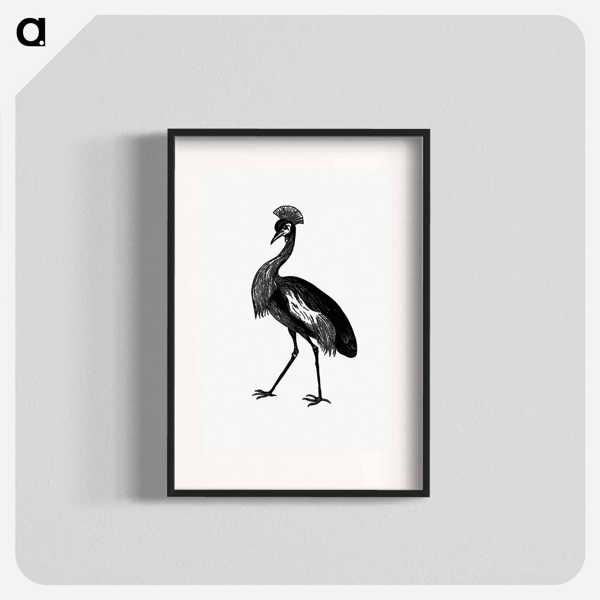 アートポスター-Crowned Crane from Adventures in the Far Interior of South Africa
 - 大英図書館 Poster.