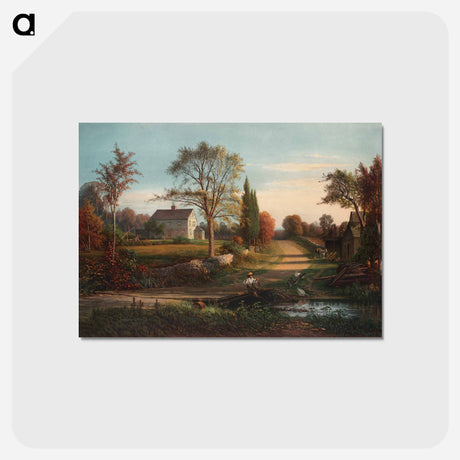 アートポストカード-Whittier's Birthplace
 - ボストン公共図書館 Postcard.