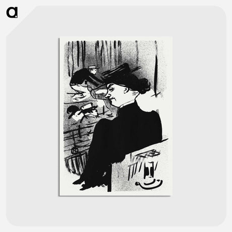 アートポストカード-Le Café-concert: Une Spectatrice
 - クリーブランド美術館 Postcard.