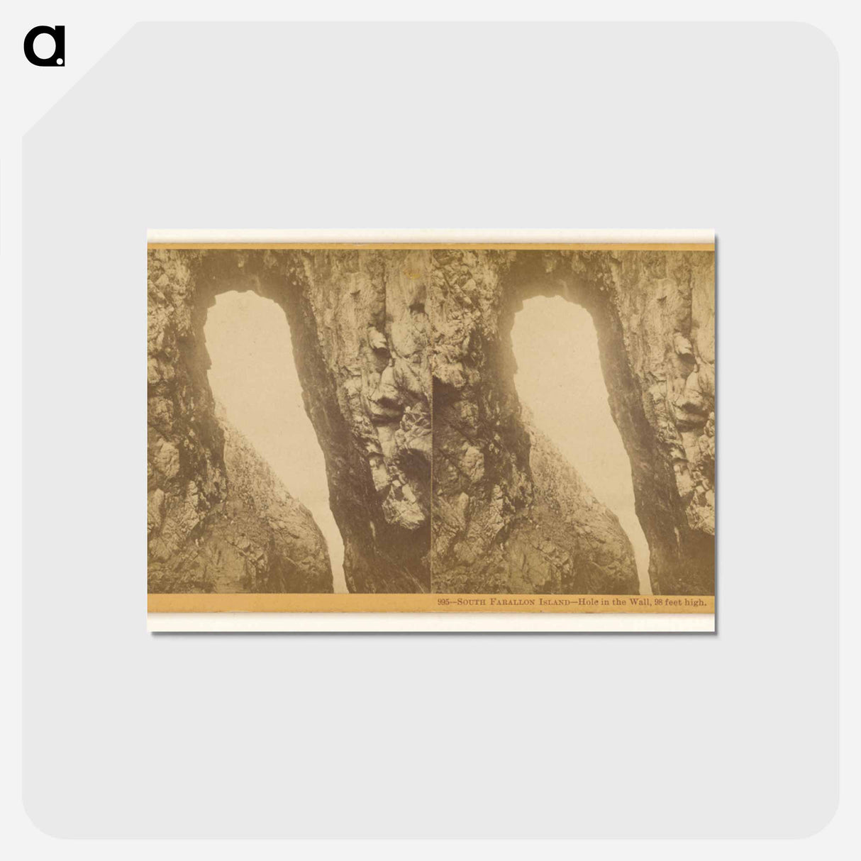 アートポストカード-Hole in the Wall
 - エドワード マイブリッジ Postcard.