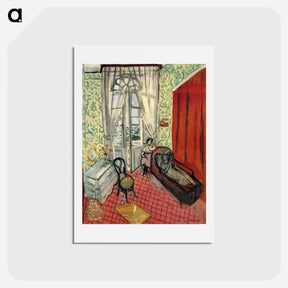 アートポストカード-Femmes Au Canapé Ou Le Divan - アンリ マティス Postcard.