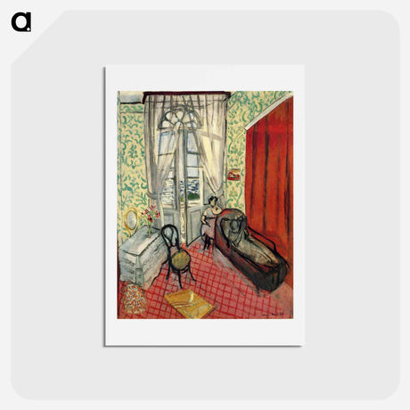 アートポストカード-Femmes Au Canapé Ou Le Divan - アンリ マティス Postcard.