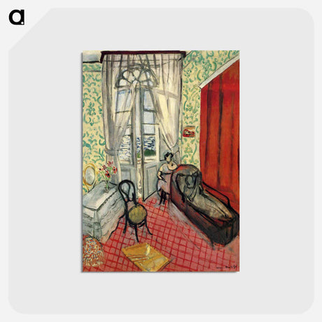 アートポストカード-Femmes Au Canapé Ou Le Divan - アンリ マティス Postcard.