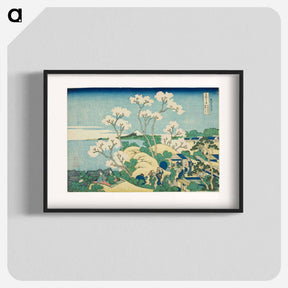 アートポスター-Goten Hill at Shinagawa on the Tokaido - 葛飾 北斎 Poster.