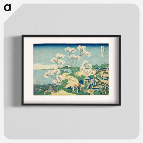 アートポスター-Goten Hill at Shinagawa on the Tokaido - 葛飾 北斎 Poster.