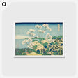 アートポストカード-Goten Hill at Shinagawa on the Tokaido - 葛飾 北斎 Postcard.