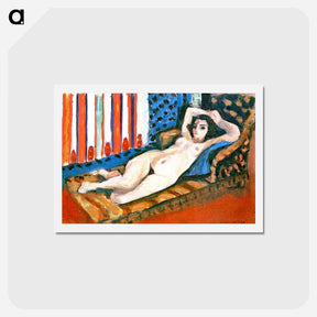 アートポストカード-Nude on a Red Couch - アンリ マティス Postcard.
