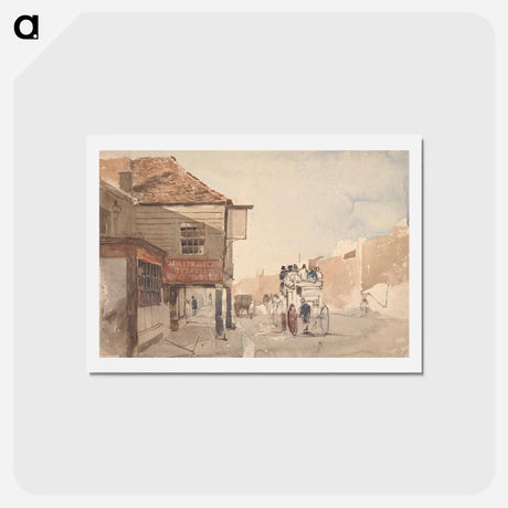 アートポストカード-The 'Royal' Coach Outside the White Lion Inn
 - イェール大学アートギャラリー Postcard.