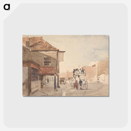 アートポストカード-The 'Royal' Coach Outside the White Lion Inn
 - イェール大学アートギャラリー Postcard.
