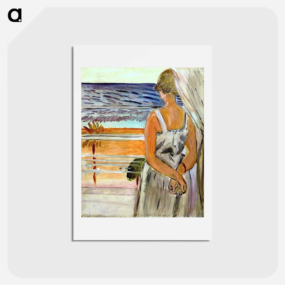 アートポストカード-Beside the Window - アンリ マティス Postcard.
