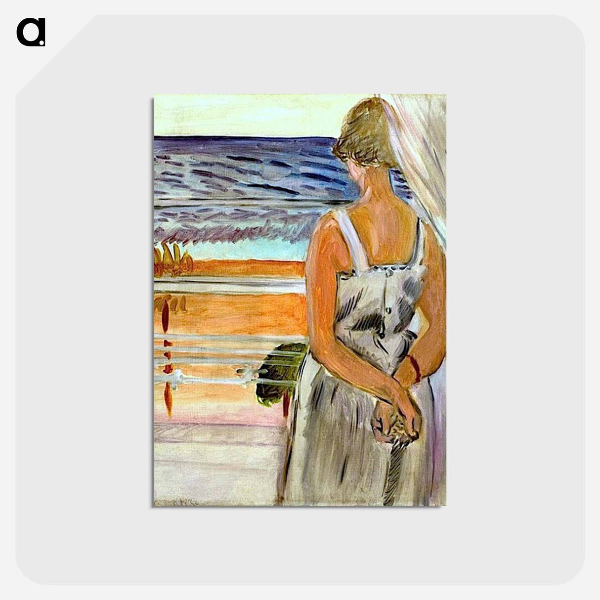 アートポストカード-Beside the Window - アンリ マティス Postcard.
