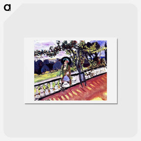 アートポストカード-On the Terrace Parc Liserb - アンリ マティス Postcard.
