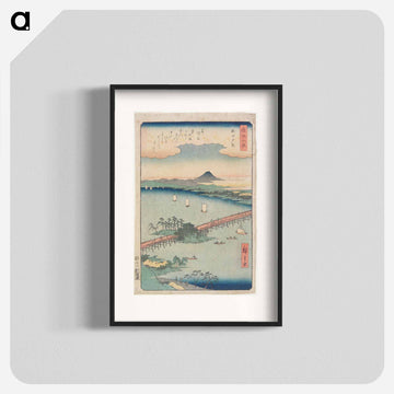 Evening Glow at Seta
 - 歌川 広重 Poster.