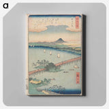 アートパネル-Evening Glow at Seta
 - 歌川 広重 Canvas.
