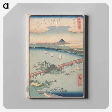 アートパネル-Evening Glow at Seta
 - 歌川 広重 Canvas.