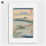 アートポスター-Evening Glow at Seta
 - 歌川 広重 Poster.