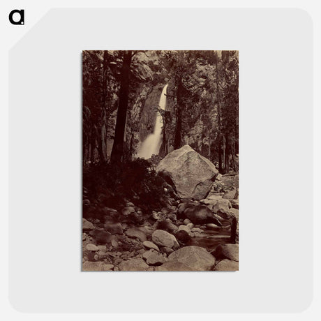 アートポストカード-Lower Yo-Semite Fall
 - エドワード マイブリッジ Postcard.