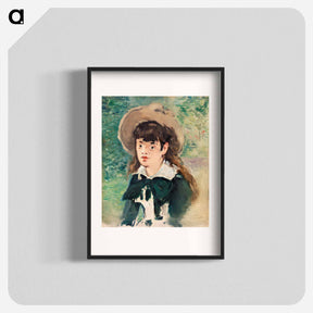アートポスター-Young Girl on a Bench
 - バーンズ・コレクション Poster.