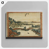 Evening Glow at Seta - Katsushika Hokusai Canvas.