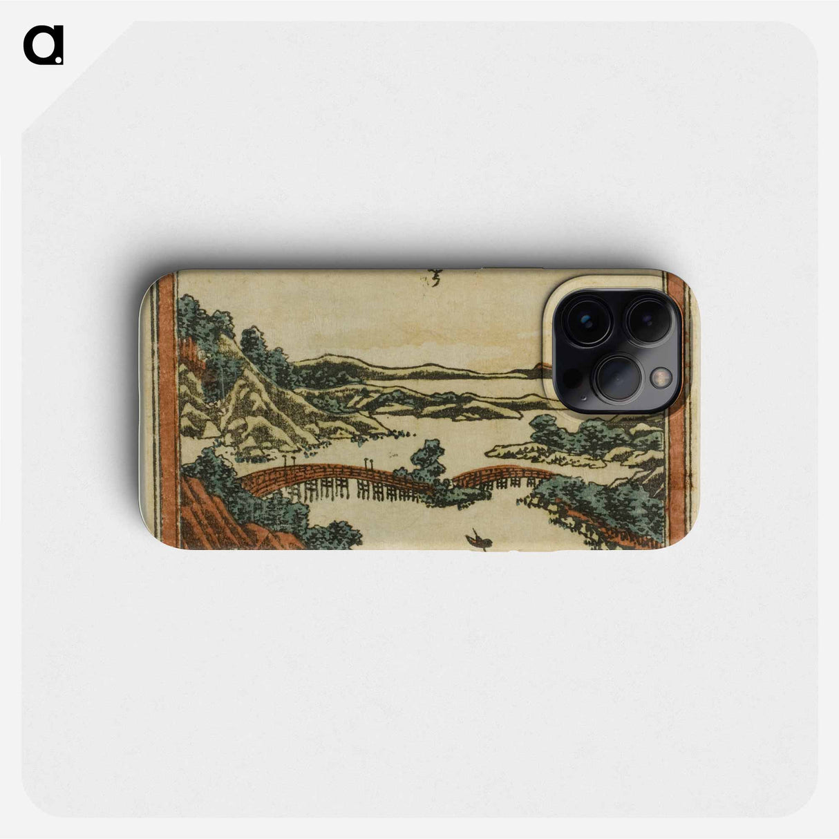 Evening Glow at Seta - Katsushika Hokusai Phone Case.