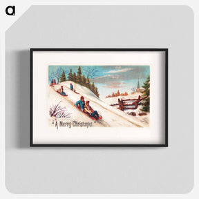 アートポスター-Merry Christmas Card
 - ボストン公共図書館 Poster.