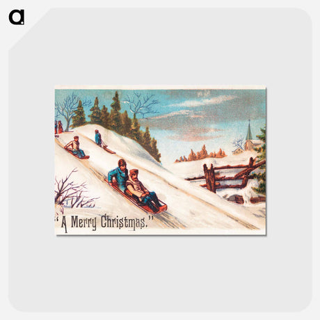 アートポストカード-Merry Christmas Card
 - ボストン公共図書館 Postcard.