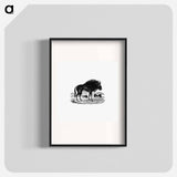 アートポスター-Wildebeest
 - 大英図書館 Poster.