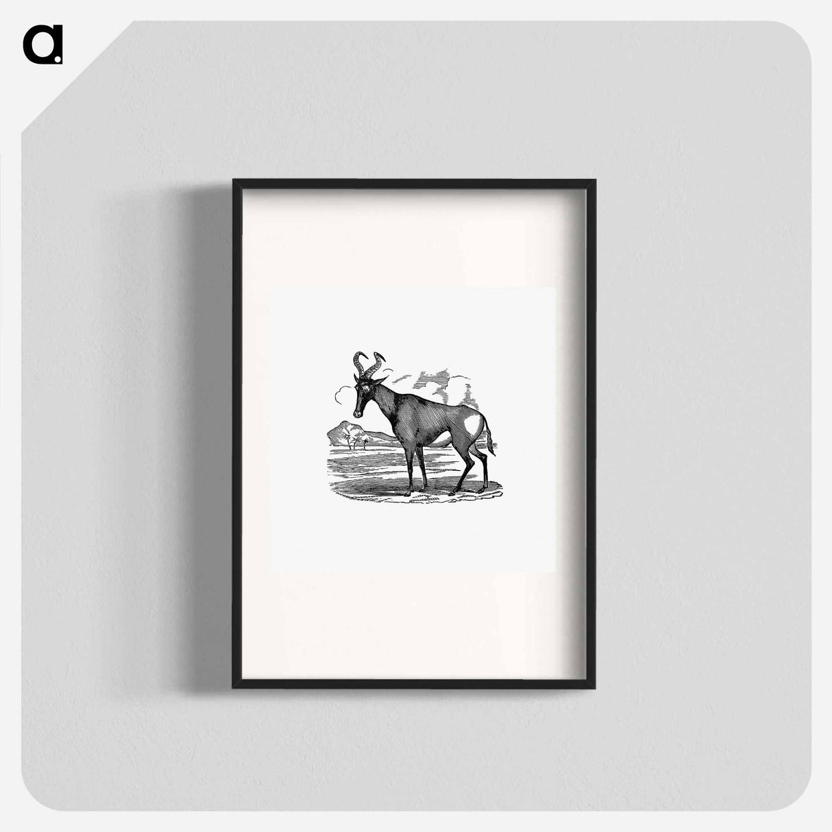 アートポスター-Hartebeest from Adventures in the far interior of South Africa
 - 大英図書館 Poster.