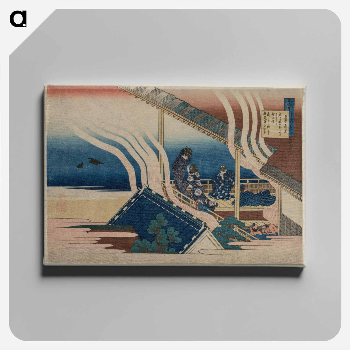 アートパネル-Poem by Fujiwara no Yoshitaka
 - クリーブランド美術館 Canvas.