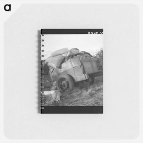 アートメモ帳-Roadside camp near Bakersfield, California - ドロテア ラング Memo.