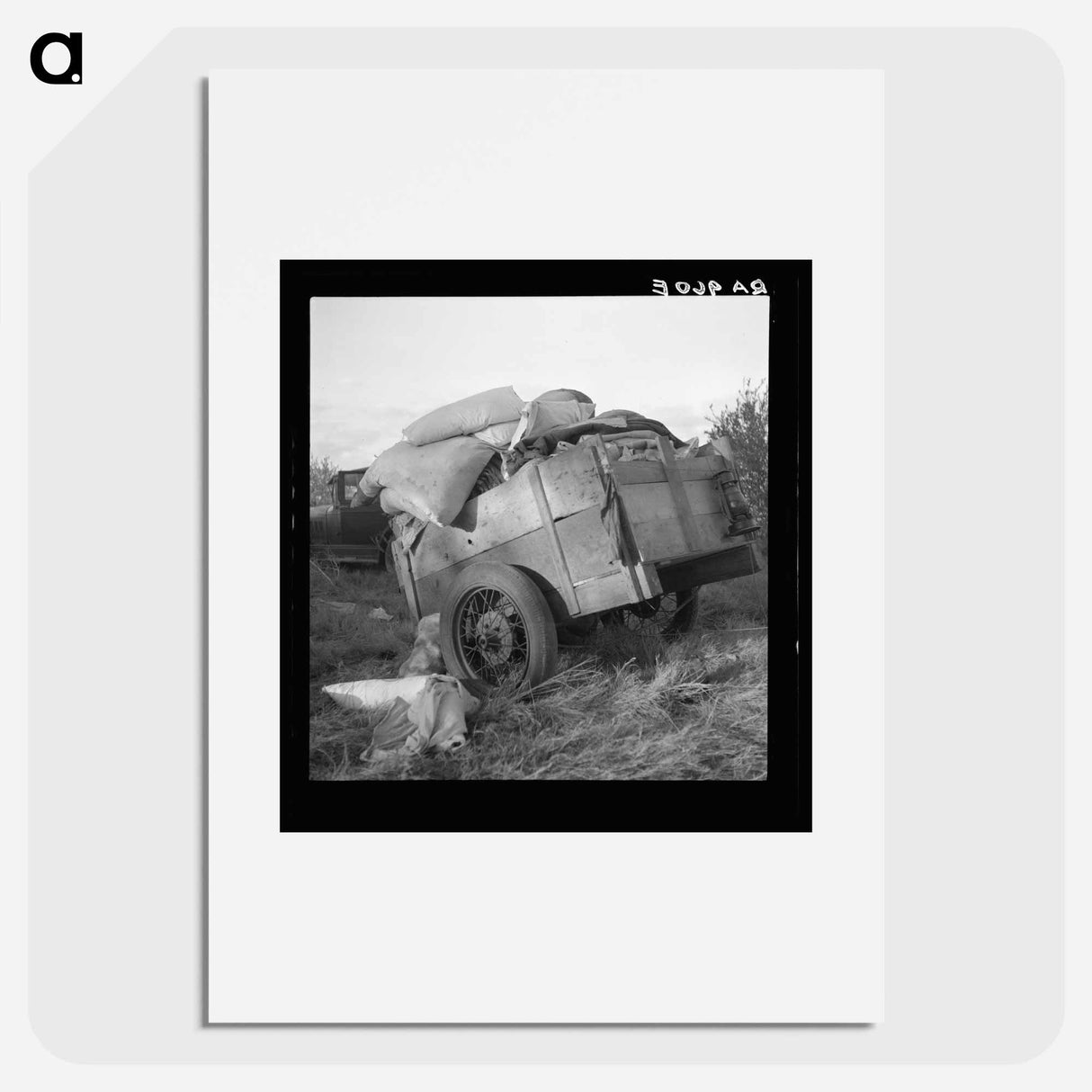 Roadside camp near Bakersfield, California - Dorothea Lange Poster.