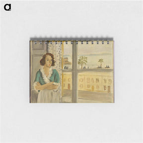 アートメモ帳-Girl by a Window - アンリ マティス Memo.